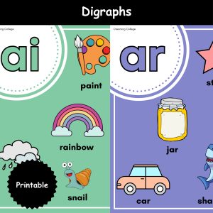 Digraphs Posters Printables